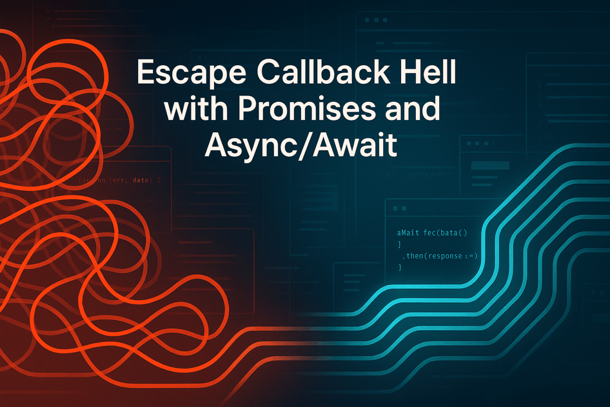 How to Refactor with Promises and Async/Await