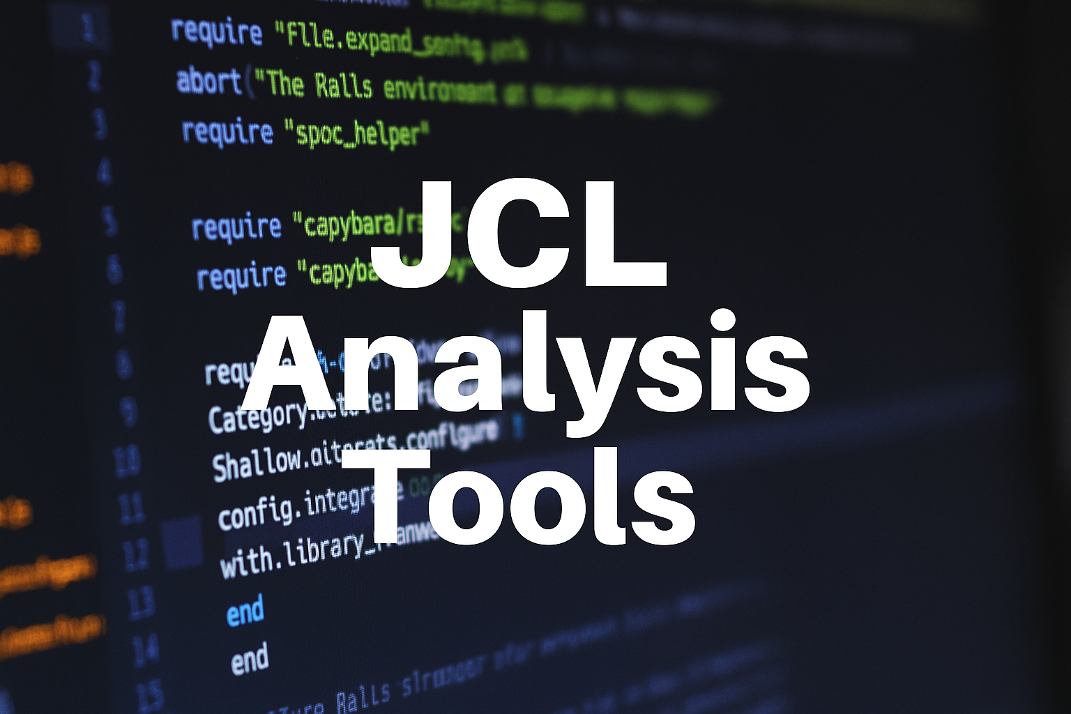 Static Analysis Solutions for JCL
