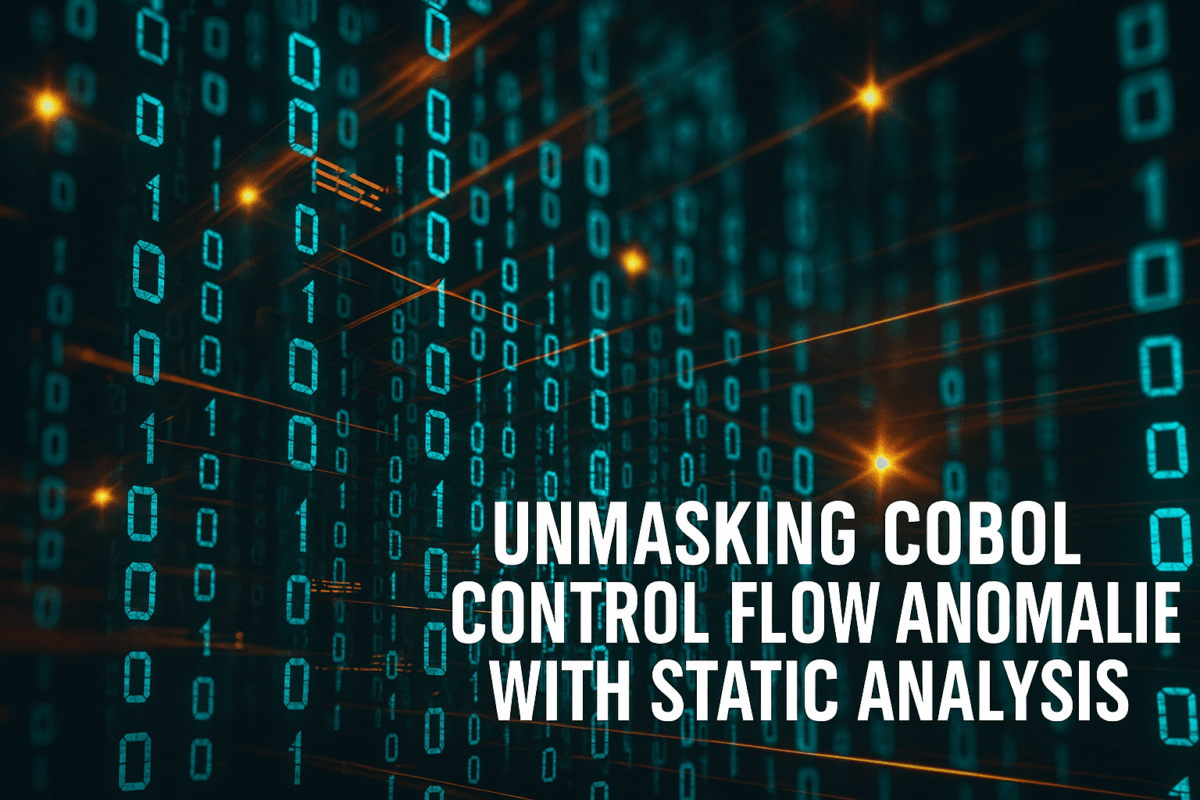 Unmasking COBOL Control Flow Anomalies with Static Analysis
