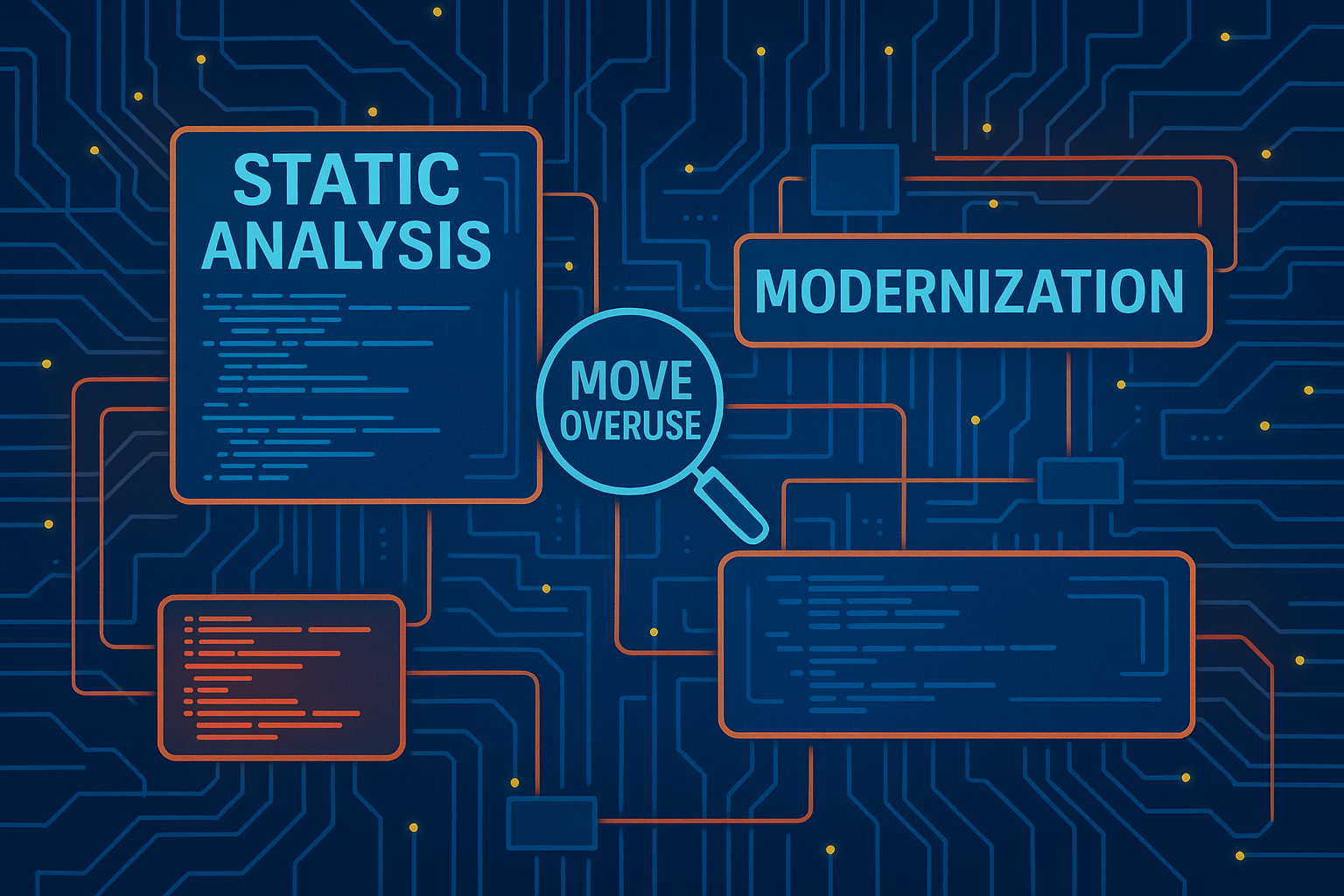 How Static Analysis Reveals MOVE Overuse and Modernization Pathsa