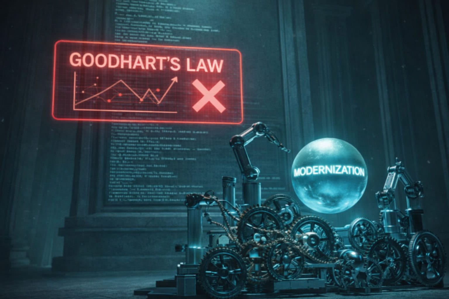 Закон Гудхарта в устаревших системах: почему показатели модернизации неэффективны